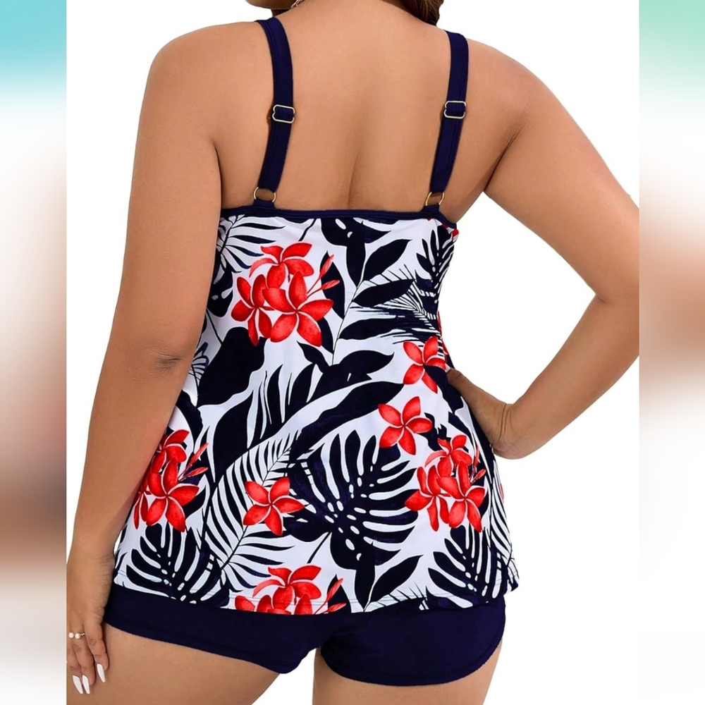 PLUS SIZE Tankini Swimsuit - Picture 2 of 7